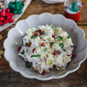 Christmas Potato Salad with "Sausage"