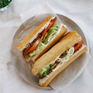 Vegan Caesar Salad Baguette