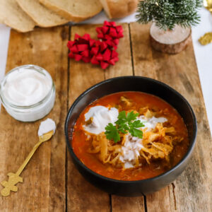 Vegan Hungarian sauerkraut stew