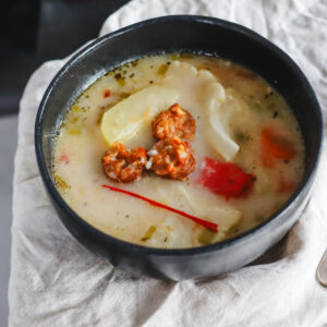 Spring Potato Soup with Tarragon