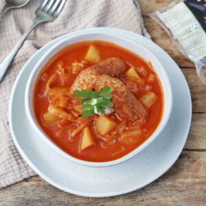 Cabbage in tomato sauce