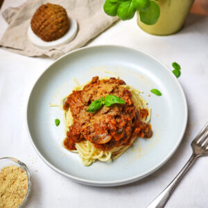 Vegan Milanese spaghetti