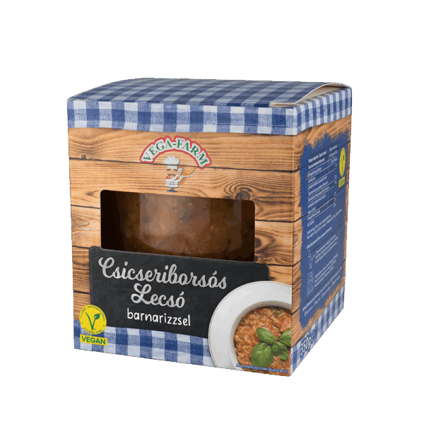 Csicseriborsós Lecsó barnarizzsel • 350 g