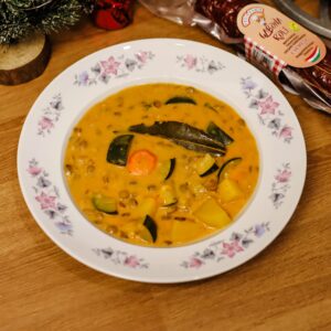 Szilveszteri füstös lencseragu