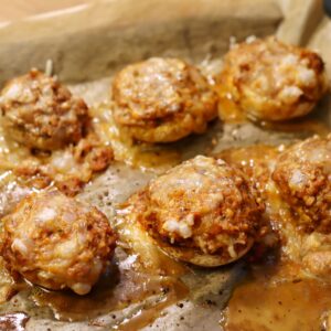 Töltött sült csiperke